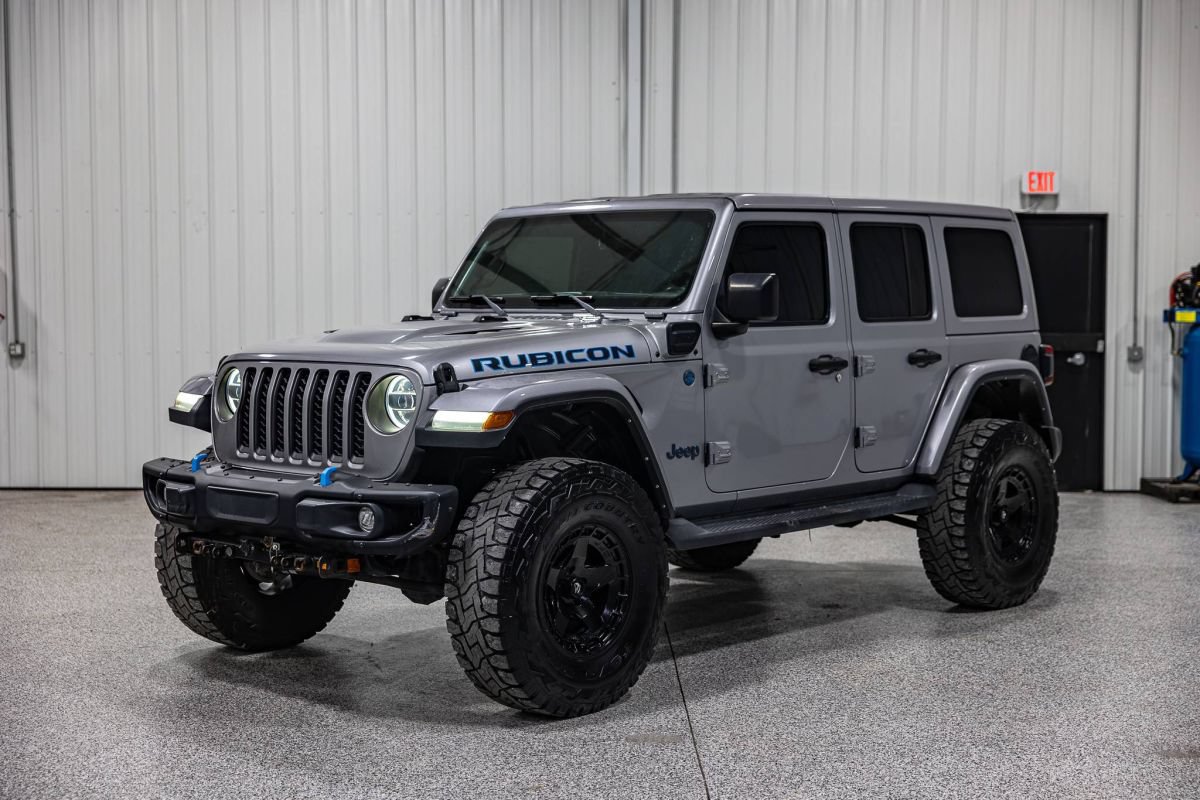 Used 2021 Jeep Wrangler Unlimited Rubicon 4xe w/ Steel Bumper Group AWD/4WD image 1
