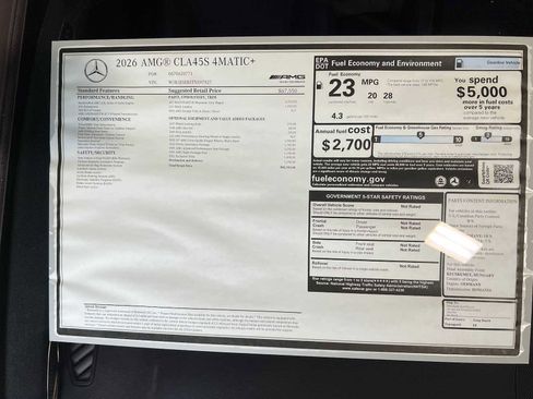 New 2026 Mercedes-Benz CLA 45 AMG AMG CLA 45 image 41