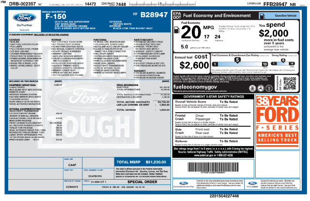 Used 2015 Ford F150 Lariat w/ Equipment Group 502A Luxury RWD image 6