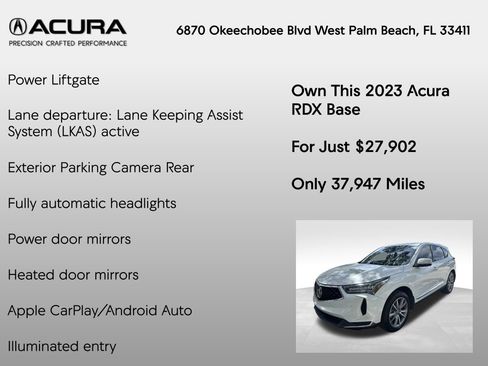 Used 2023 Acura RDX w/ Technology Package FWD image 14