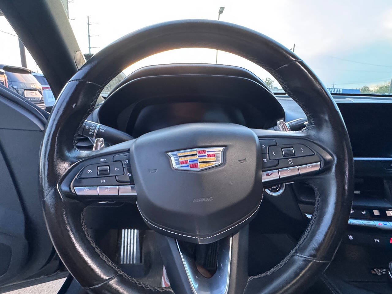 Used 2022 Cadillac CT4 V w/ LPO, ONYX Package AWD/4WD image 21