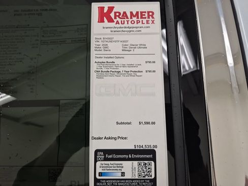 New 2026 GMC Sierra 2500 Denali Ultimate w/ LPO, Black Badging Package image 35