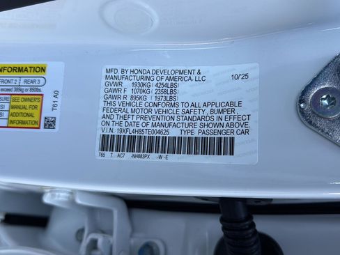 New 2026 Honda Civic Sport image 32