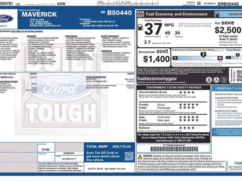 New 2025 Ford Maverick XL w/ Equipment Group 101A AWD/4WD image 2