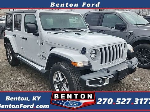 Used 2021 Jeep Wrangler Unlimited Sahara w/ Uconnect 4C Nav & Sound Group image 1
