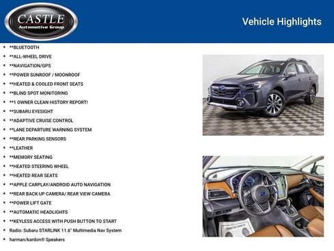 Used 2023 Subaru Outback Touring AWD/4WD image 3