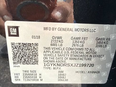 Used 2018 Cadillac XT5 Luxury w/ Driver Awareness Package AWD/4WD image 33