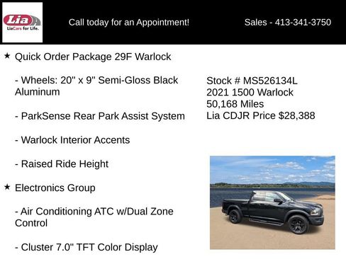 Used 2021 RAM 1500 Warlock w/ Electronics Group AWD/4WD image 16
