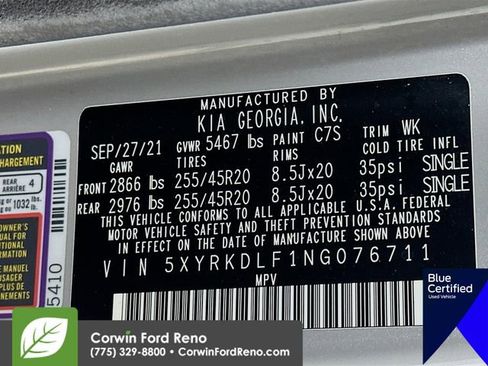 Used 2022 Kia Sorento SX Prestige image 38