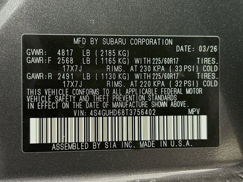 New 2026 Subaru Crosstrek 2.0i Premium AWD/4WD image 29
