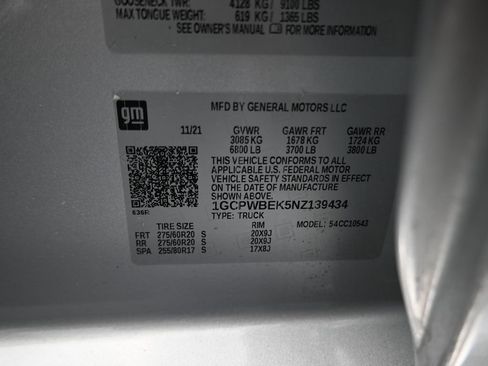 Used 2022 Chevrolet Silverado 1500 Custom image 10