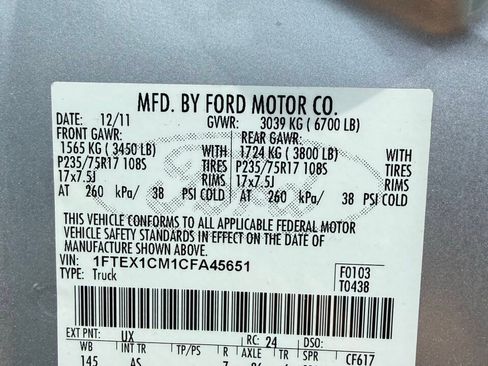 Used 2012 Ford F150 XL w/ PWR Equipment Group RWD image 35