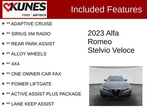 Used 2023 Alfa Romeo Stelvio Veloce AWD/4WD image 4
