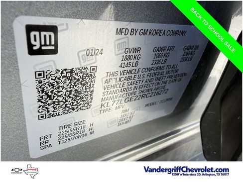 Used 2024 Chevrolet Trax RS w/ Driver Confidence Package FWD image 27