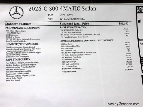 New 2026 Mercedes-Benz C 300 4MATIC Sedan image 26