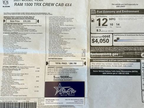 Used 2021 RAM 1500 TRX w/ TRX Level 2 Equipment Group AWD/4WD image 2