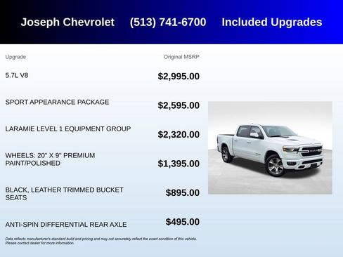 Used 2022 RAM 1500 Laramie w/ Sport Appearance Package AWD/4WD image 5