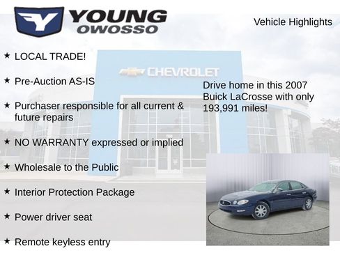 Used 2007 Buick LaCrosse CX image 7