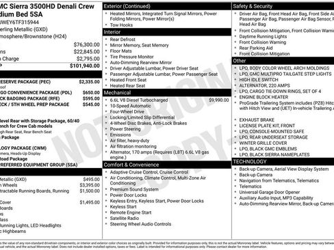 New 2026 GMC Sierra 3500 Denali w/ Denali Reserve Package AWD/4WD image 6
