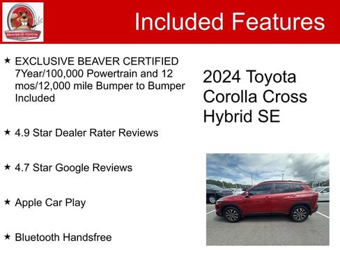 Used 2024 Toyota Corolla Cross AWD Hybrid image 5