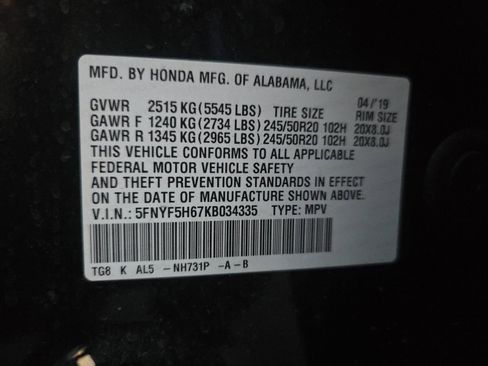 Used 2019 Honda Pilot Touring image 21