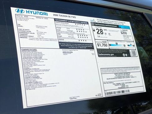 New 2026 Hyundai Tucson SE FWD image 22