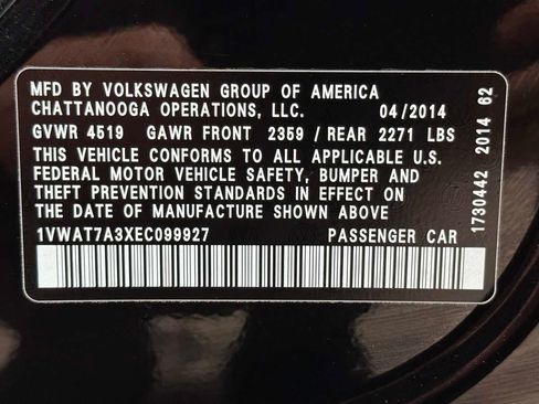 Used 2014 Volkswagen Passat 1.8T Wolfsburg Edition FWD image 36