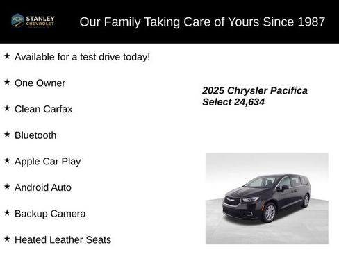 Used 2025 Chrysler Pacifica Select image 9