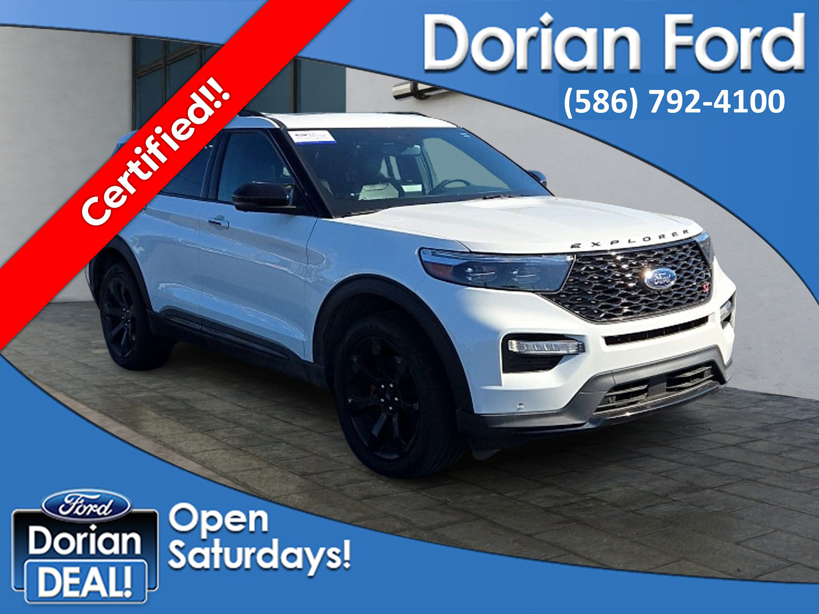 Certified 2023 Ford Explorer ST w/ Equipment Group 401A AWD/4WD image 1