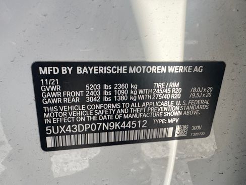 Used 2022 BMW X3 sDrive30i w/ M Sport Package 2 RWD image 16