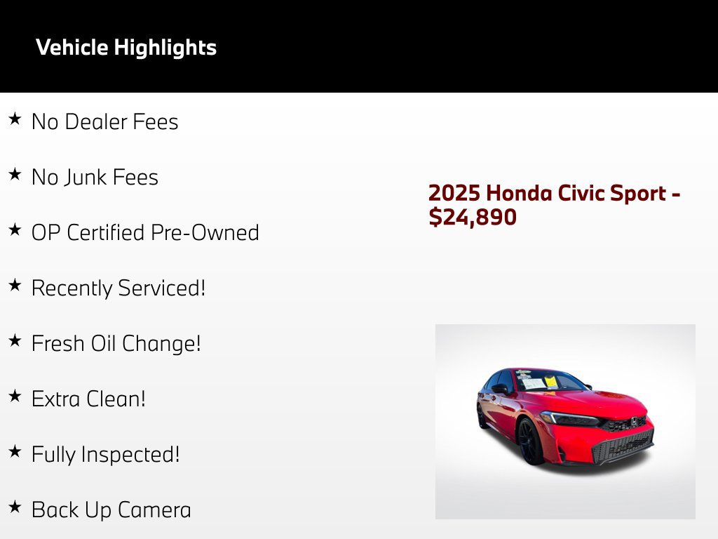 Used 2025 Honda Civic Sport image 52