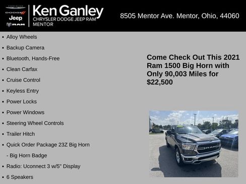 Used 2021 RAM 1500 Big Horn AWD/4WD image 5