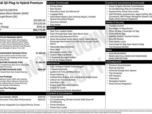 Used 2020 Audi Q5 e Premium Plus w/ Premium Plus Package image 30