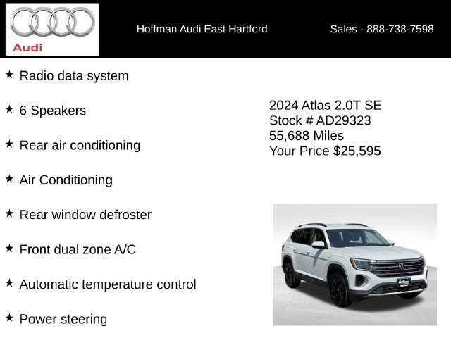 Used 2024 Volkswagen Atlas SE w/ Black Wheel Package AWD/4WD image 12