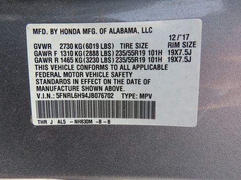 Used 2018 Honda Odyssey Elite image 43