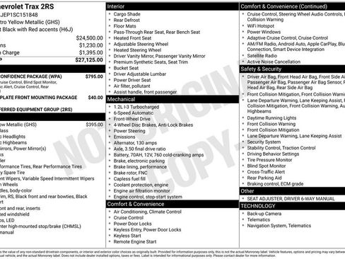 Used 2025 Chevrolet Trax RS w/ Driver Confidence Package FWD image 2