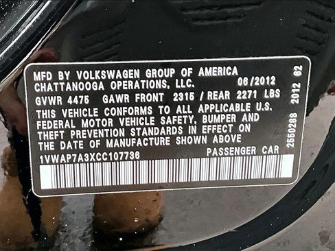 Used 2012 Volkswagen Passat 2.5 S image 34