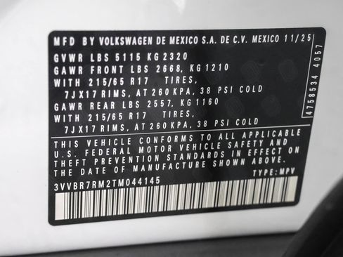 Used 2026 Volkswagen Tiguan S AWD/4WD image 47