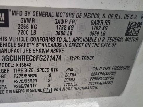 Used 2015 Chevrolet Silverado 1500 LT w/ LT Convenience Package AWD/4WD image 10