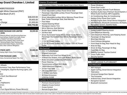 New 2026 Jeep Grand Cherokee L Limited AWD/4WD image 32