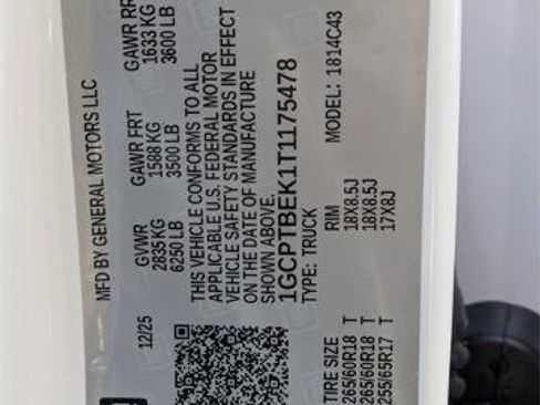 New 2026 Chevrolet Colorado W/T w/ WT Custom Package image 33