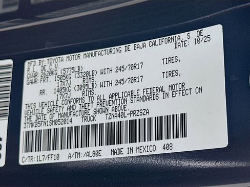 Certified 2025 Toyota Tacoma SR5 RWD image 31