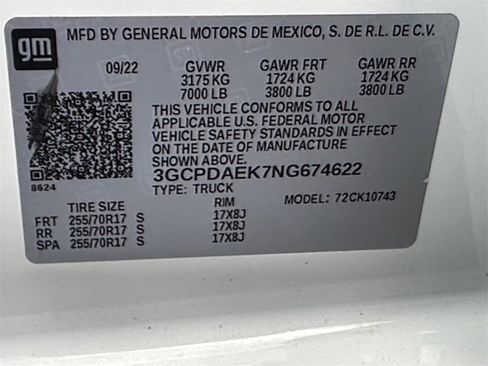 Used 2022 Chevrolet Silverado 1500 W/T image 23