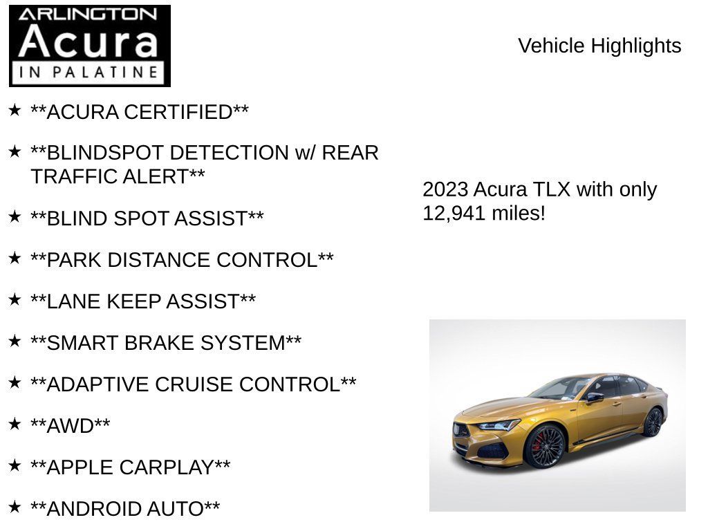 Certified 2023 Acura TLX Type S AWD/4WD image 7