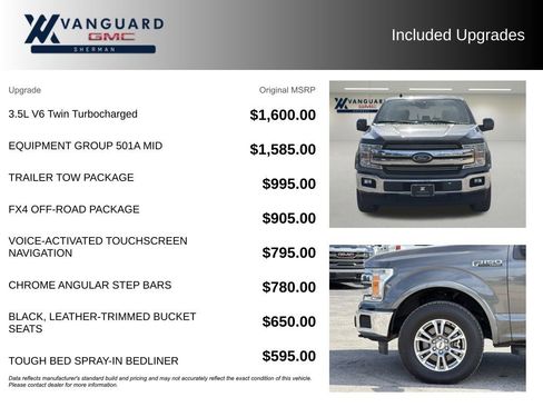 Used 2019 Ford F150 Lariat w/ Equipment Group 501A Mid image 9