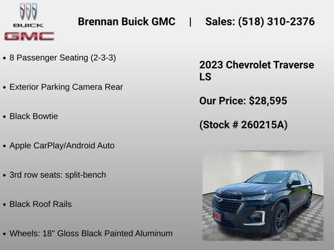 Certified 2023 Chevrolet Traverse LS w/ Midnight/Sport Edition AWD/4WD image 12