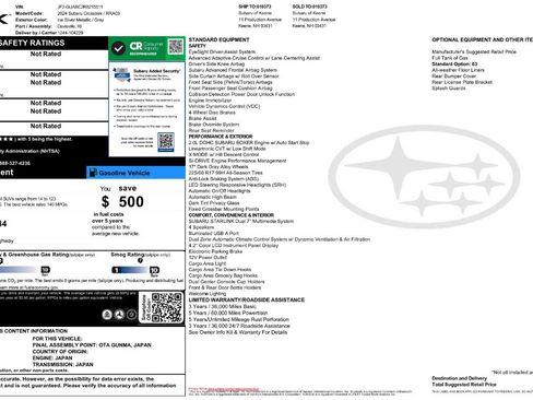 Used 2024 Subaru Crosstrek 2.0i AWD/4WD image 11