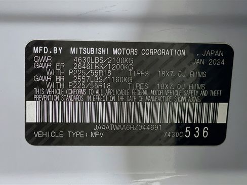 Used 2024 Mitsubishi Eclipse Cross SE image 12