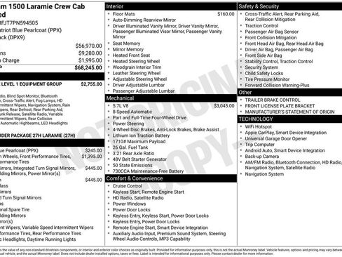 Used 2023 RAM 1500 Laramie AWD/4WD image 3