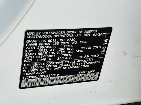Certified 2023 Volkswagen Atlas SEL Premium AWD/4WD image 30
